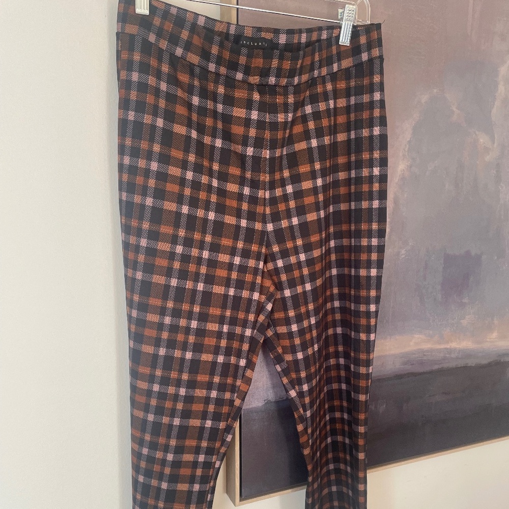 Sanctuary Plaid Semi-Flare Leggings